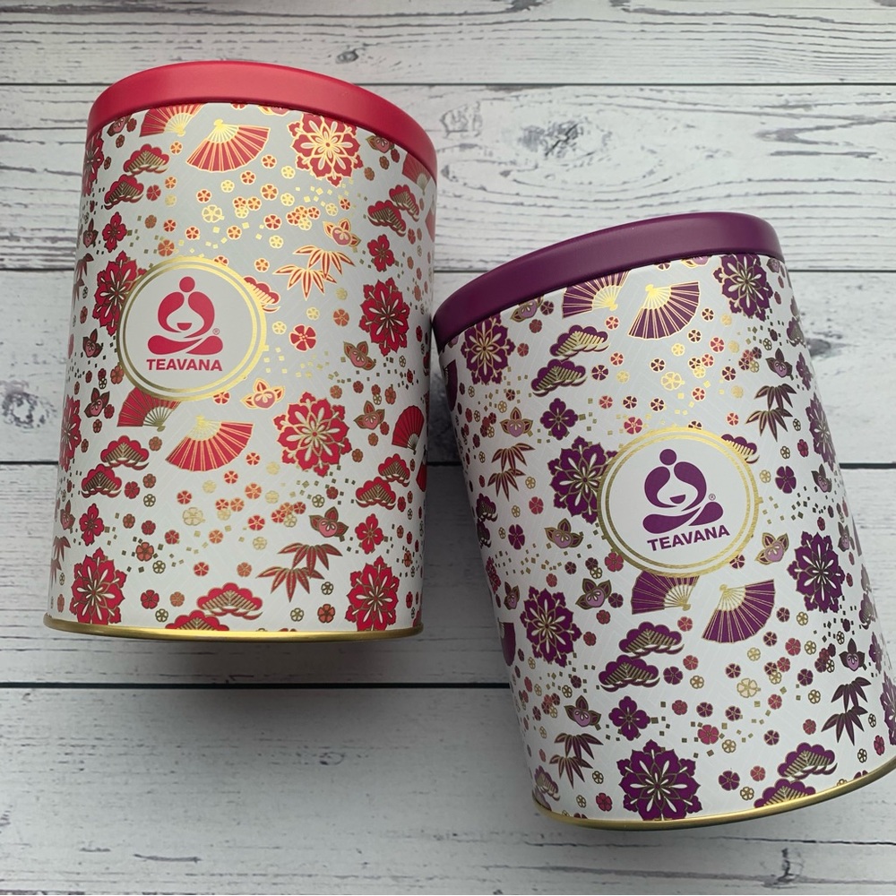 🌟Host Pick!🌟TEAVANA - RARE set of tea cannisters - purple and berry